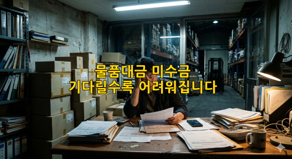 물품대금 미수금, 기다리면 더 어려워질 수 있습니다/gemini