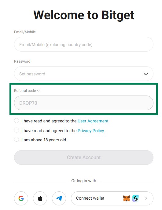 비트겟 가입 방법