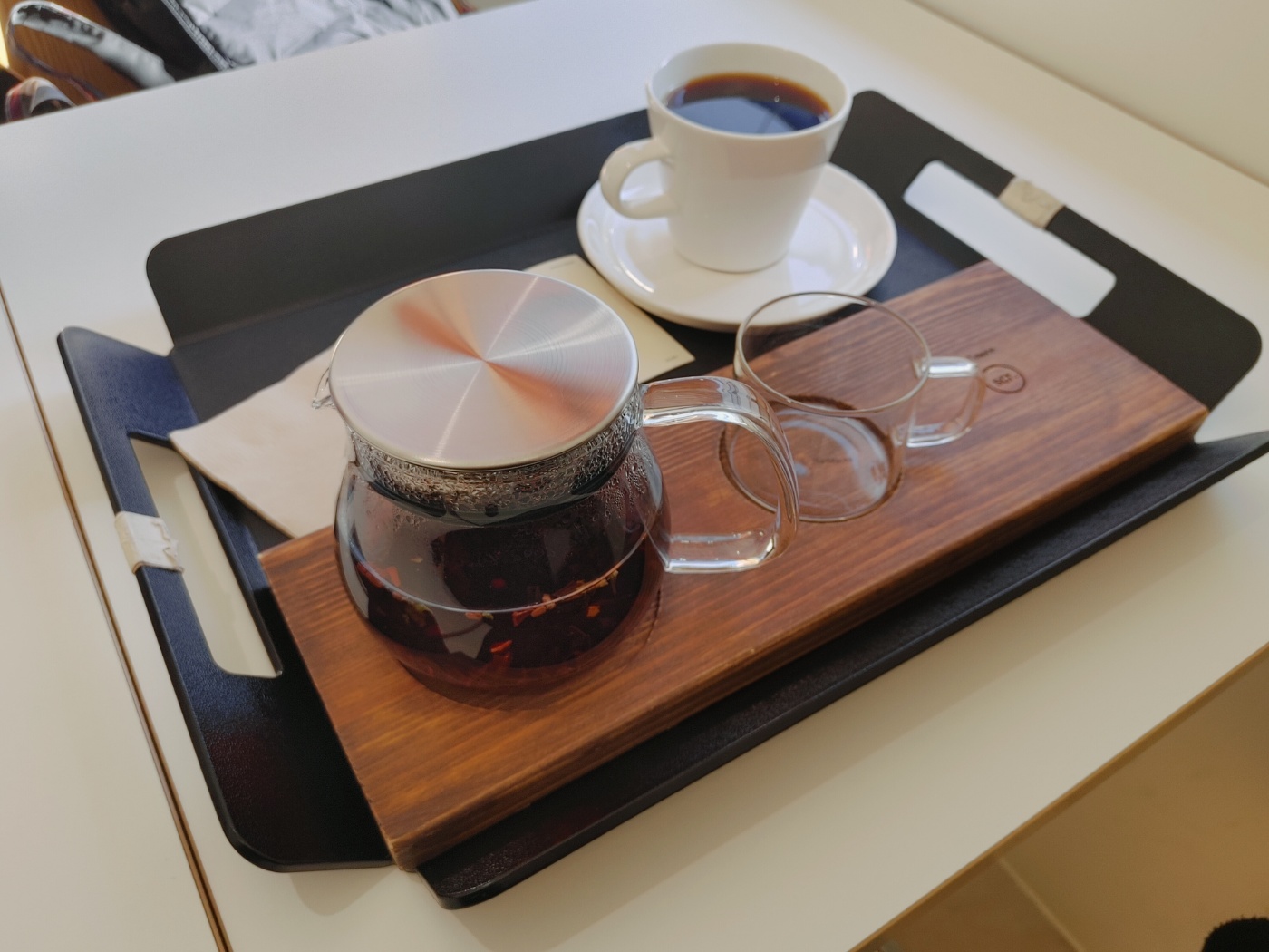 서부커피로스티스 바닐라 민트차 트레이