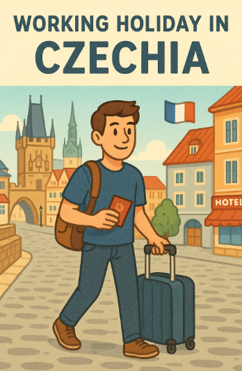 체코에서 워킹홀리데이를 보내는 모습