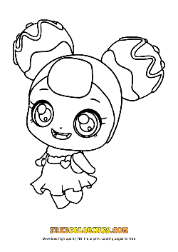 초코핑 색칠공부 도안 이미지