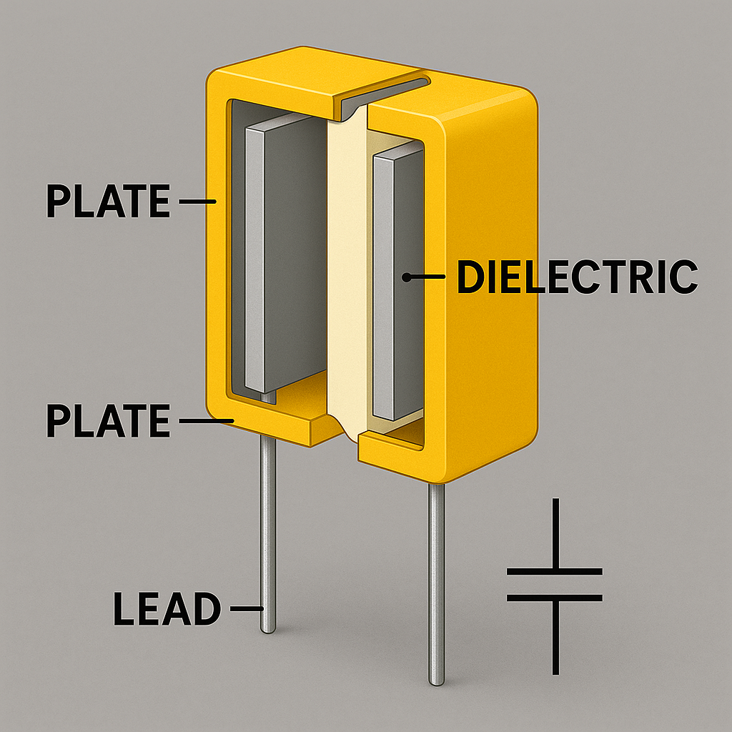 전자부품 커페시터 구조