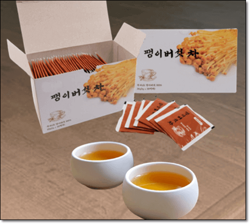 팽이버섯차