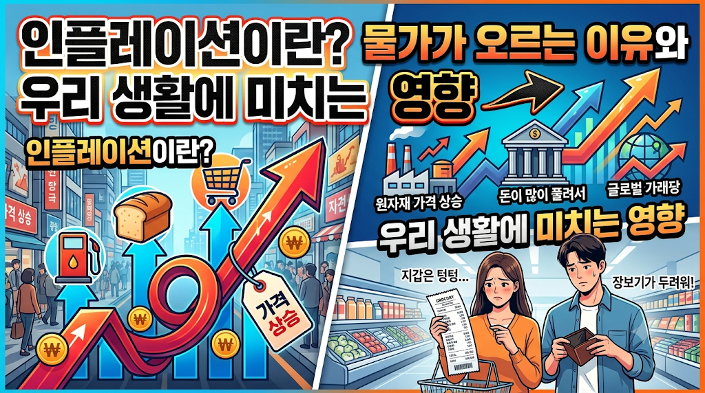 인플레이션이란? 물가가 오르는 이유와 우리 생활에 미치는 영향