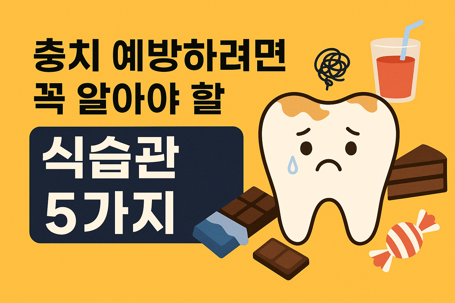 충치 예방하려면 꼭 알아야 할 식습관