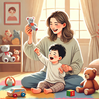 아이랑 엄마랑 놀고 있는 모습의 관련 사진