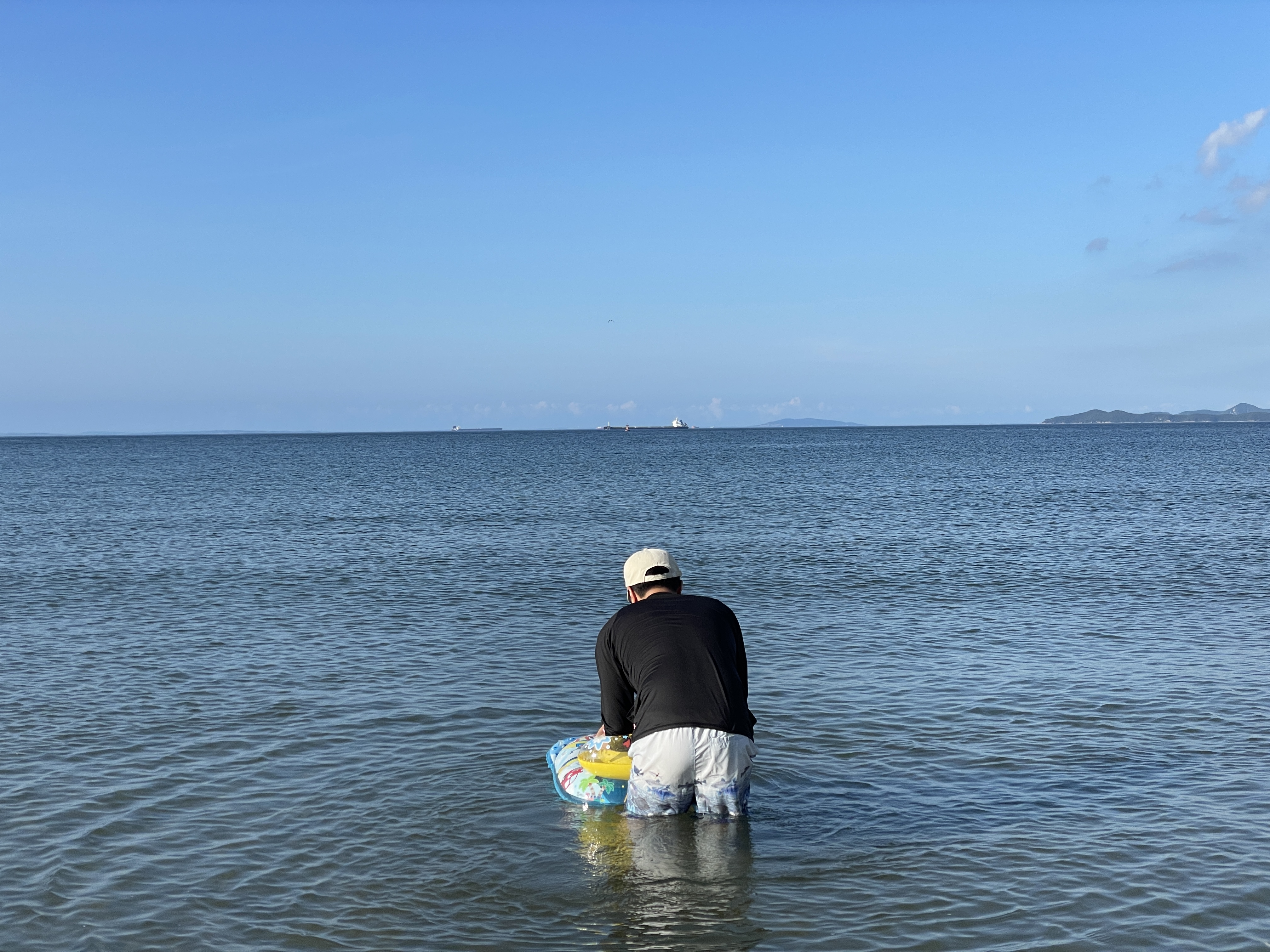 태안 학암포 해수욕장 아이와 물놀이
