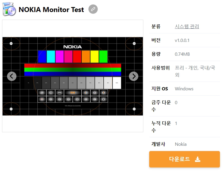 NOKIA-Monitor-Test