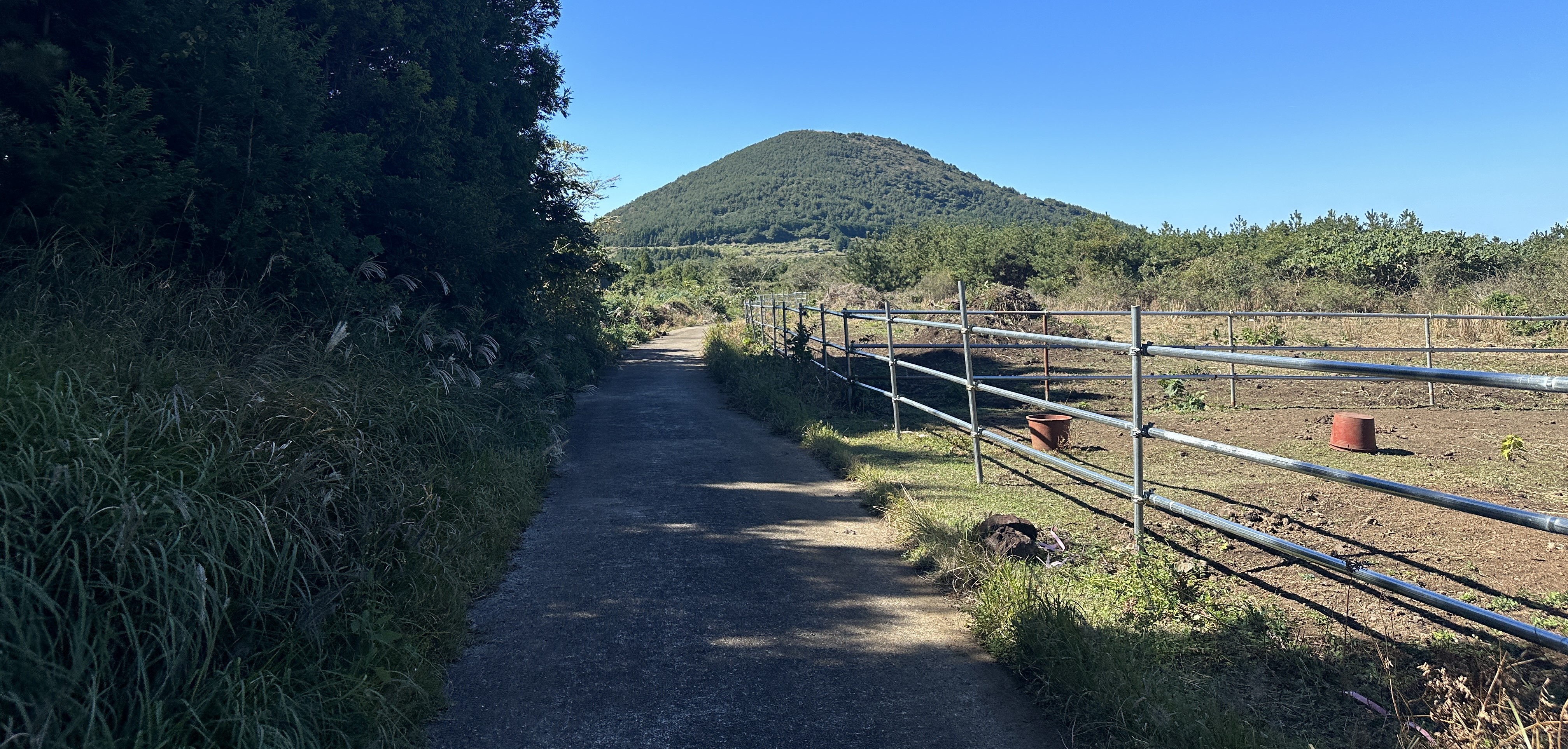 동검은이오름 내려가는길
