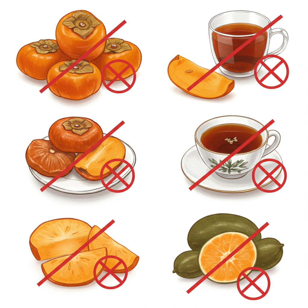 변비를 악화시키는 탄닌 성분 음식