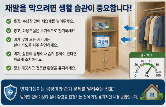 "모르면 계속 물린다..." 먼지다듬이 원인 퇴치방법 예방법 전부알려드림5