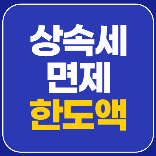 상속세 면제 한도액