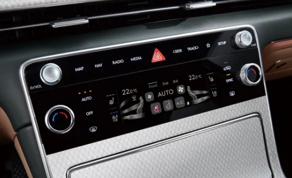 터치 타입 공조 패널 이미지