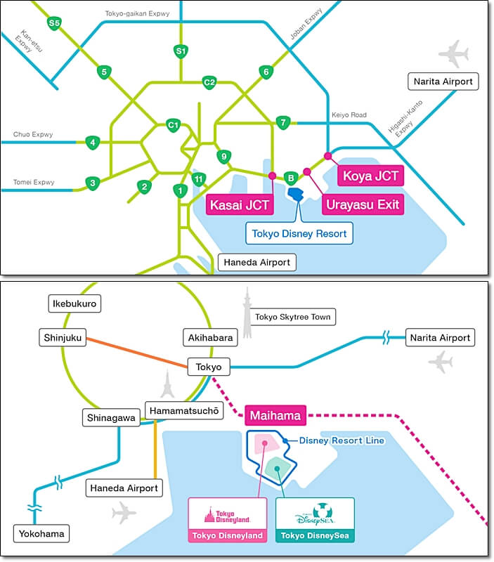 도쿄 디즈니랜드 교통편