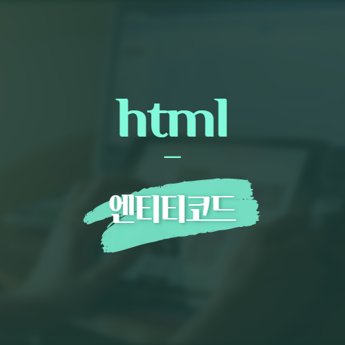 html 엔티티코드