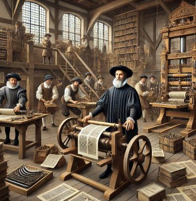 인쇄술 발명 관련 이미지