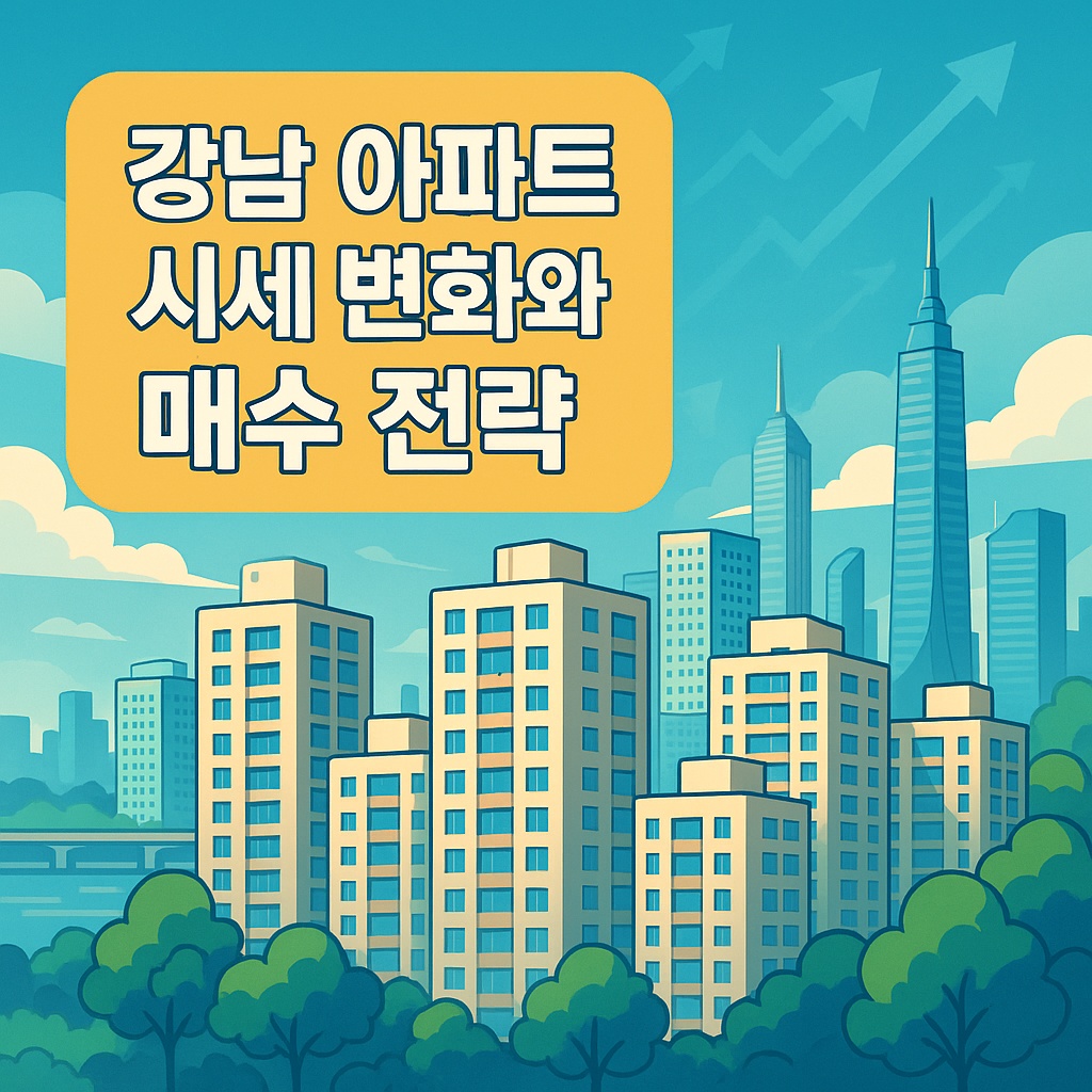강남 아파트 시세변화와 매수 전략
