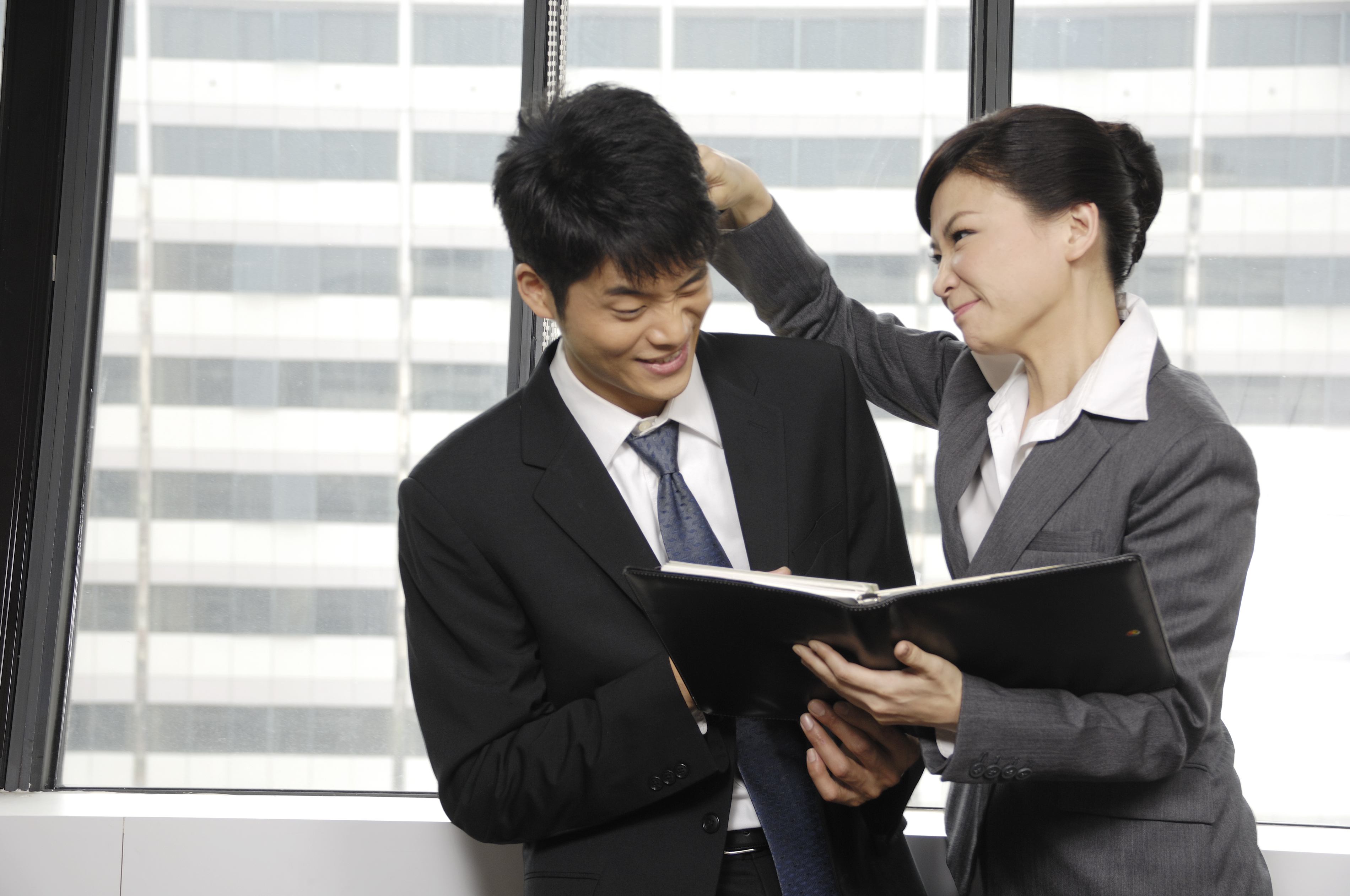 상사한테 혼나는 모습