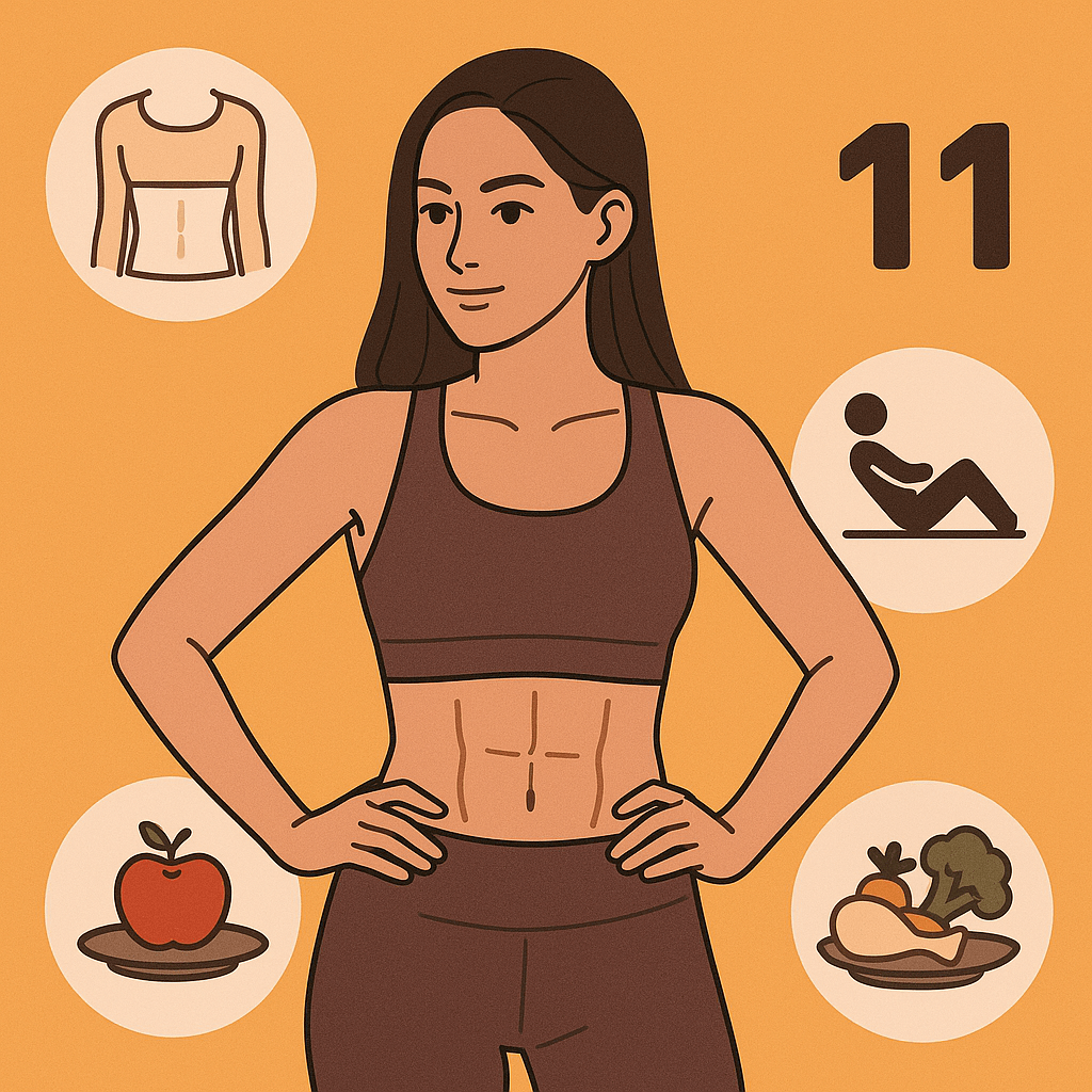 연예인 복근 만드는 법 (11자, PT, 식단관리)