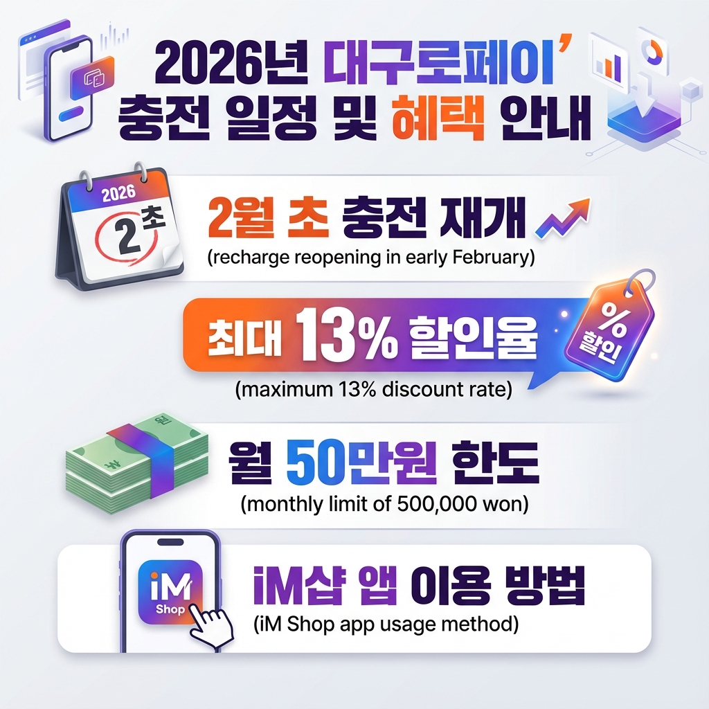 2026년 대구로페이 충전 일정 및 혜택 안내 썸네일