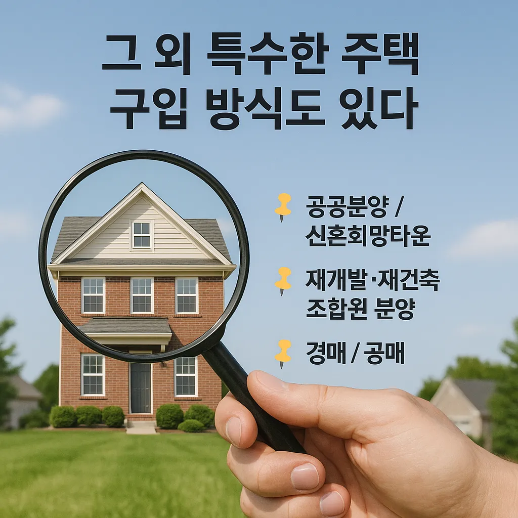 집 사는 법 - 그 외 5가지 특수 방법