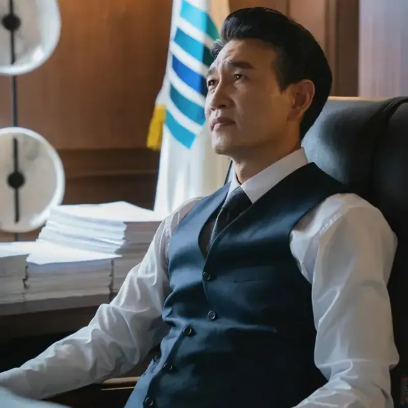 검사실에 양복을 입고 고급 의자에 앉아 있는 소방서 옆 경찰서 그리고 국과수의 진철중