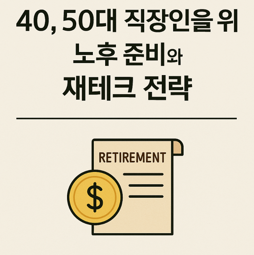 40, 50대 직장인을 위한 노후 준비와 재테크 전략: 지금 시작하세요!