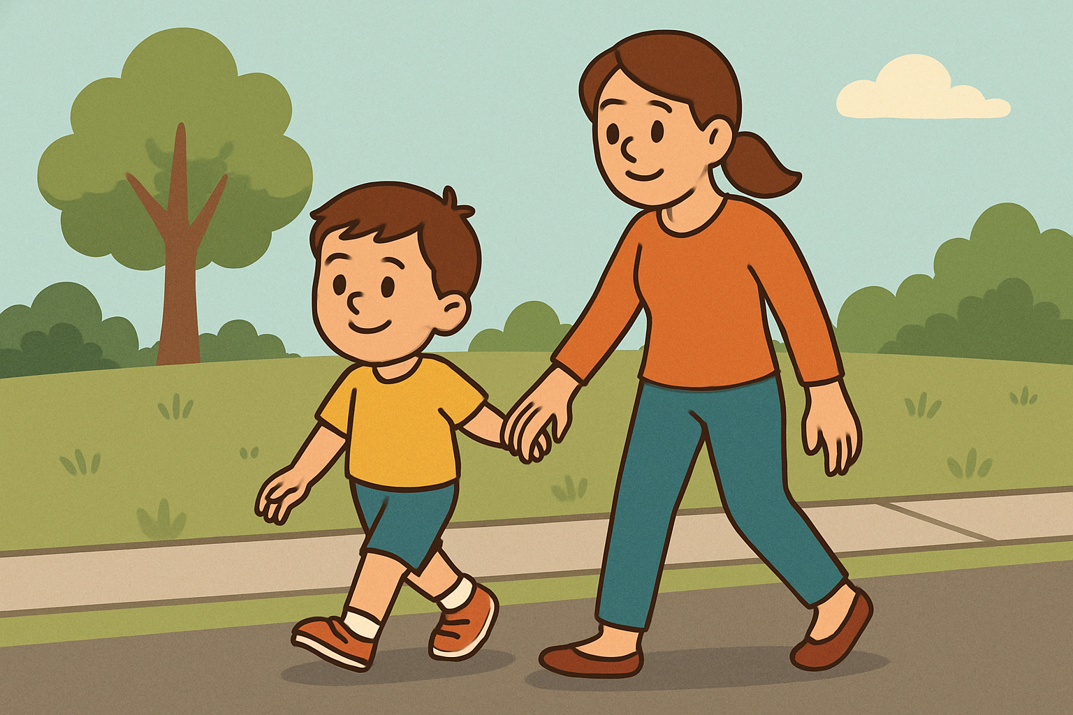 손-잡고-걷기를-연습시켜야-합니다.