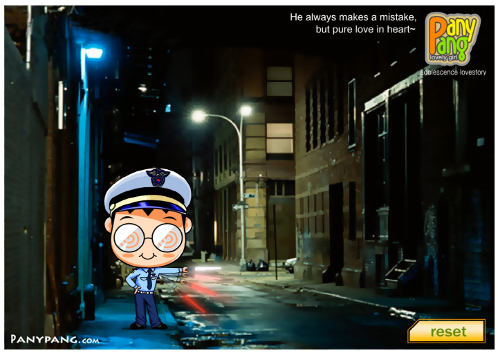 왕따식-옷입히기-플래시게임-종료-화면