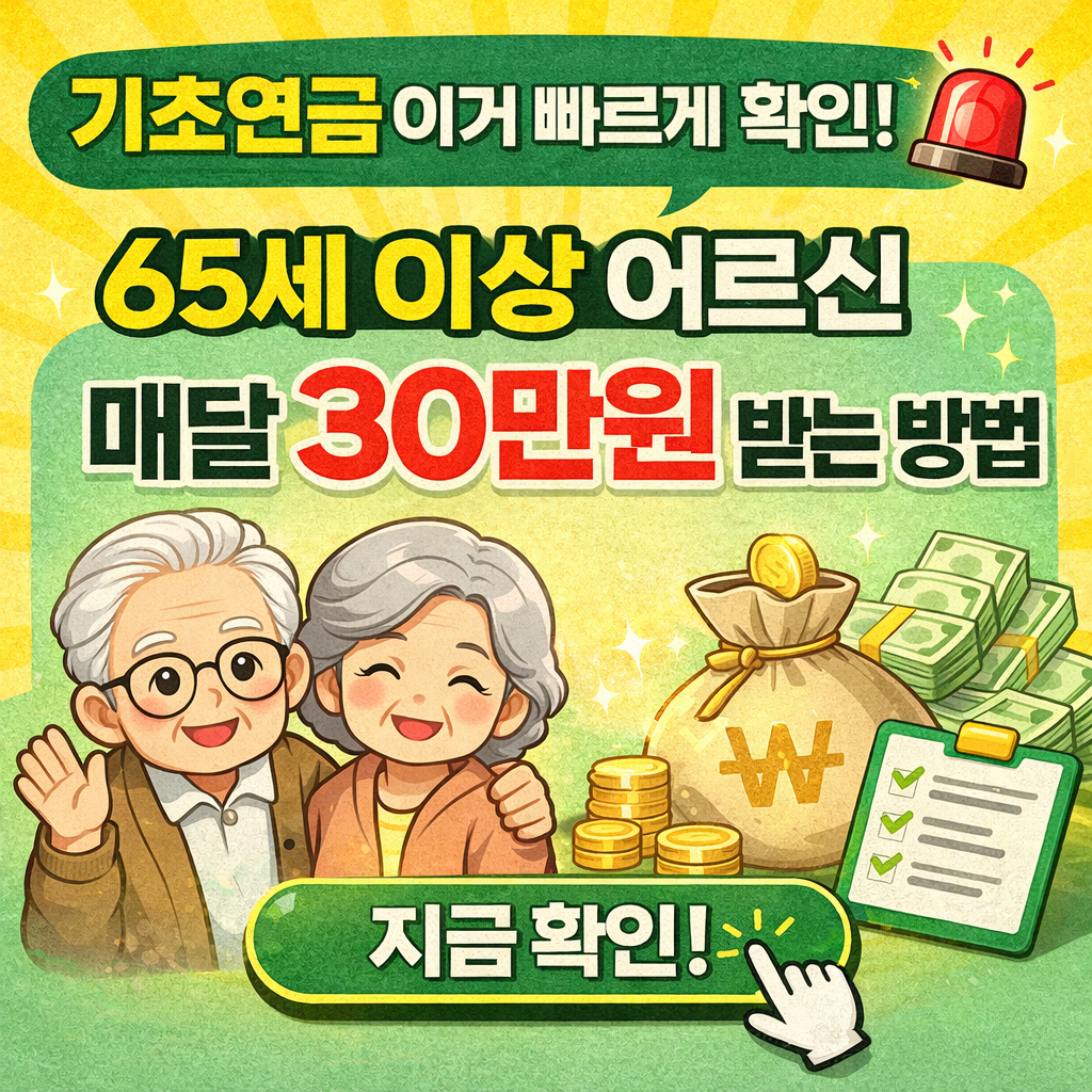 노령연금 수급자격 재산 나이 신청방법 기초연금 차이