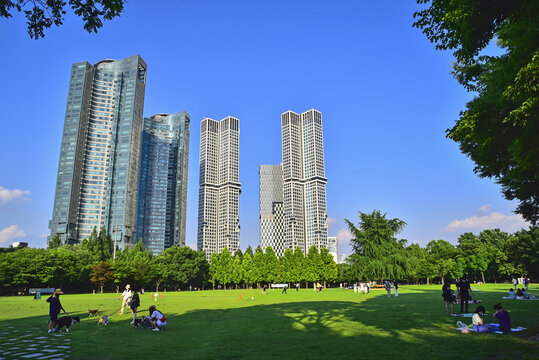 빌딩과 서울숲