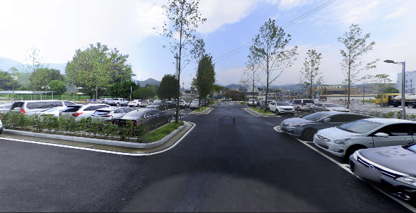 좌천역 주차장 전경