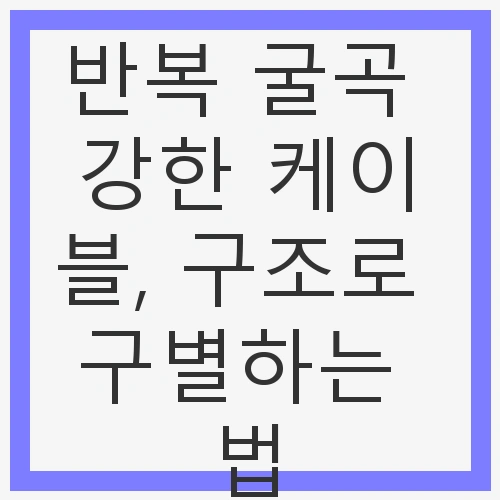 반복 굴곡 강한 케이블, 구조