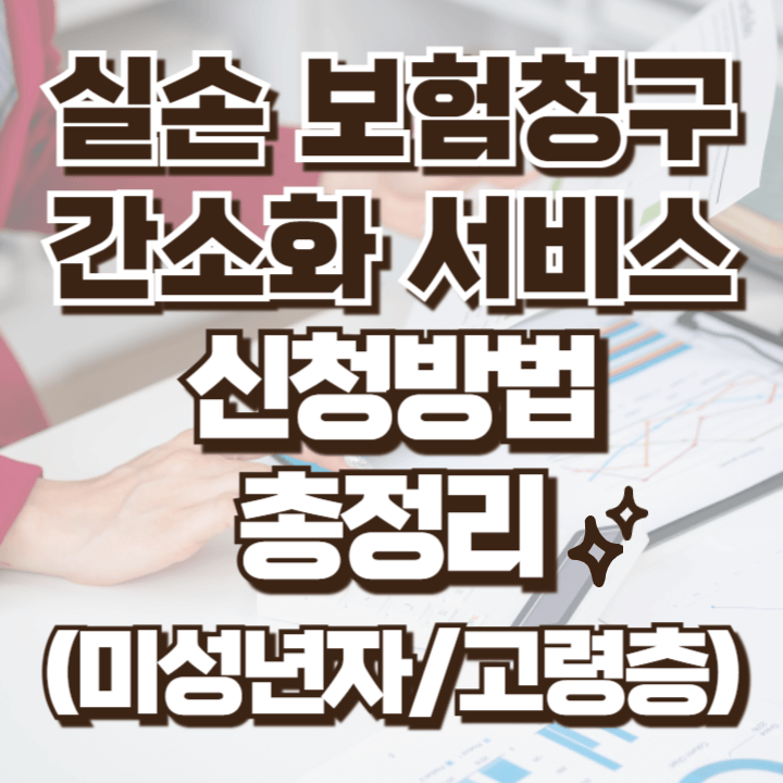 실손24 실손보험청구 간소화서비스 신청방법 이용방법 청구서류 총정리