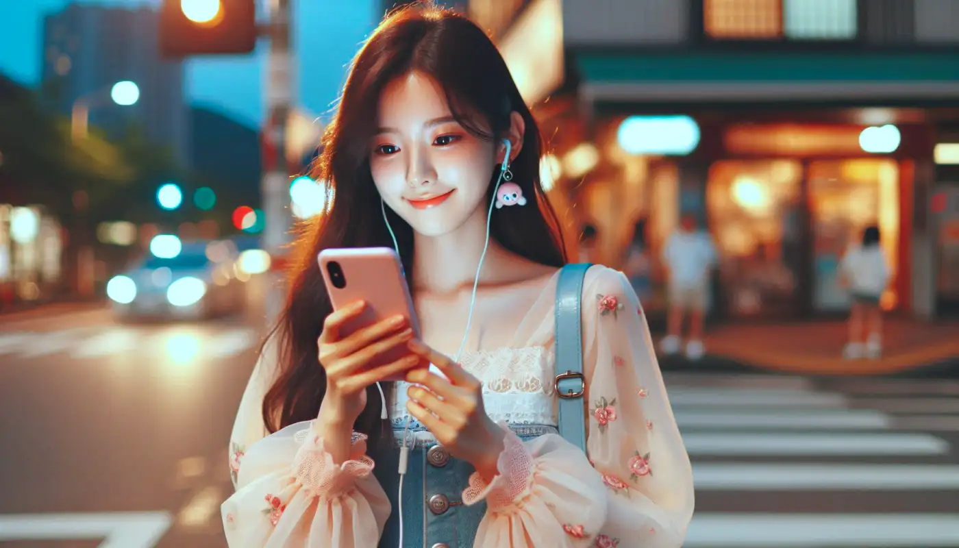 카톡-1안사라지고-읽는법으로-카톡하는-여성의-모습