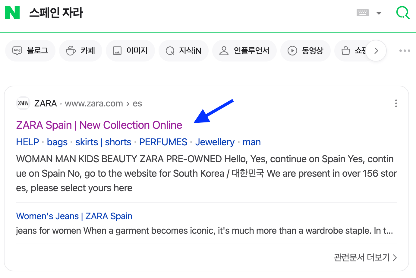 스페인 자라 사이트