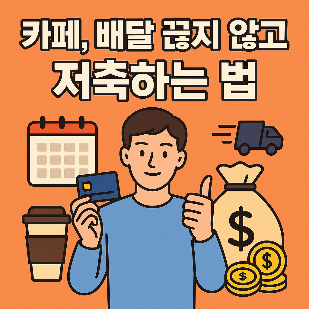 카페, 배달 끊지 않고 저축하는 법