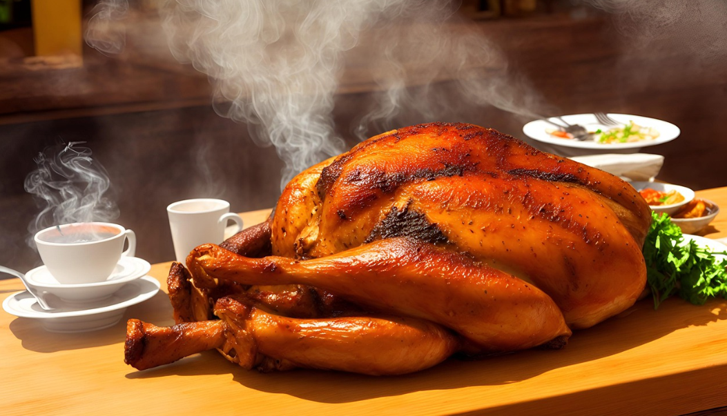 잘 구운 닭고기