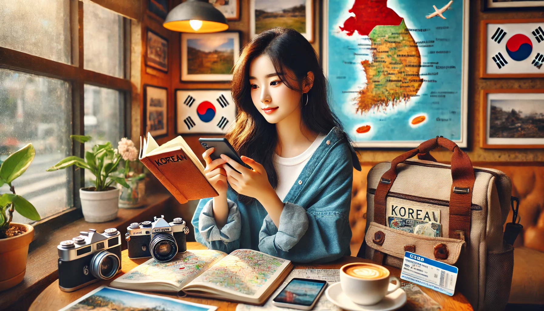 국내여행 계획 세우는 이미지