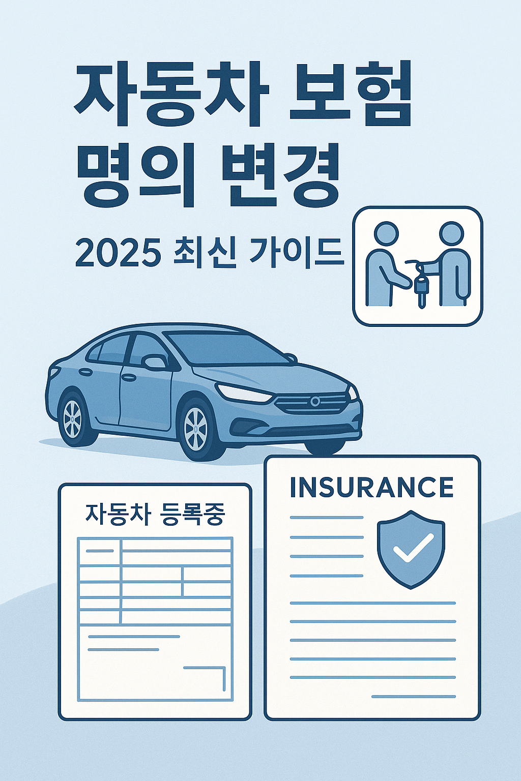 2025 최신 자동차 보험 명의 변경 준비서류 &amp; 소요 비용