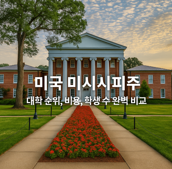 미국 대학 순위-미시시피주 대학 순위, 비용, 학생 수 완벽 비교 이미지