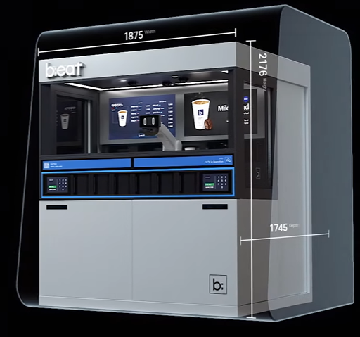 출처 : b;eat 홈페이지 영상 : 달콤커피의 로봇카페