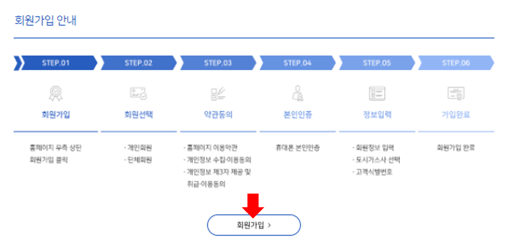 도시가스 캐시백 회원가입