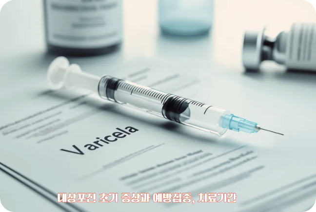 대상포진 초기 증상과 예방접종, 대상포진 치료기간과 회복과정