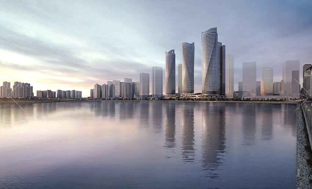 더샵 송도 아크베이 아파트 조감도