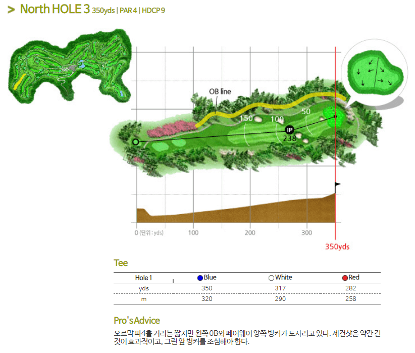 안성베네스트 골프클럽 북코스 3