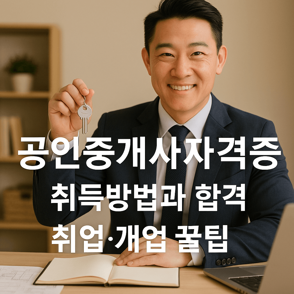 공인중개사 자격증 취득방법과 취업 및 개업 꿀팁