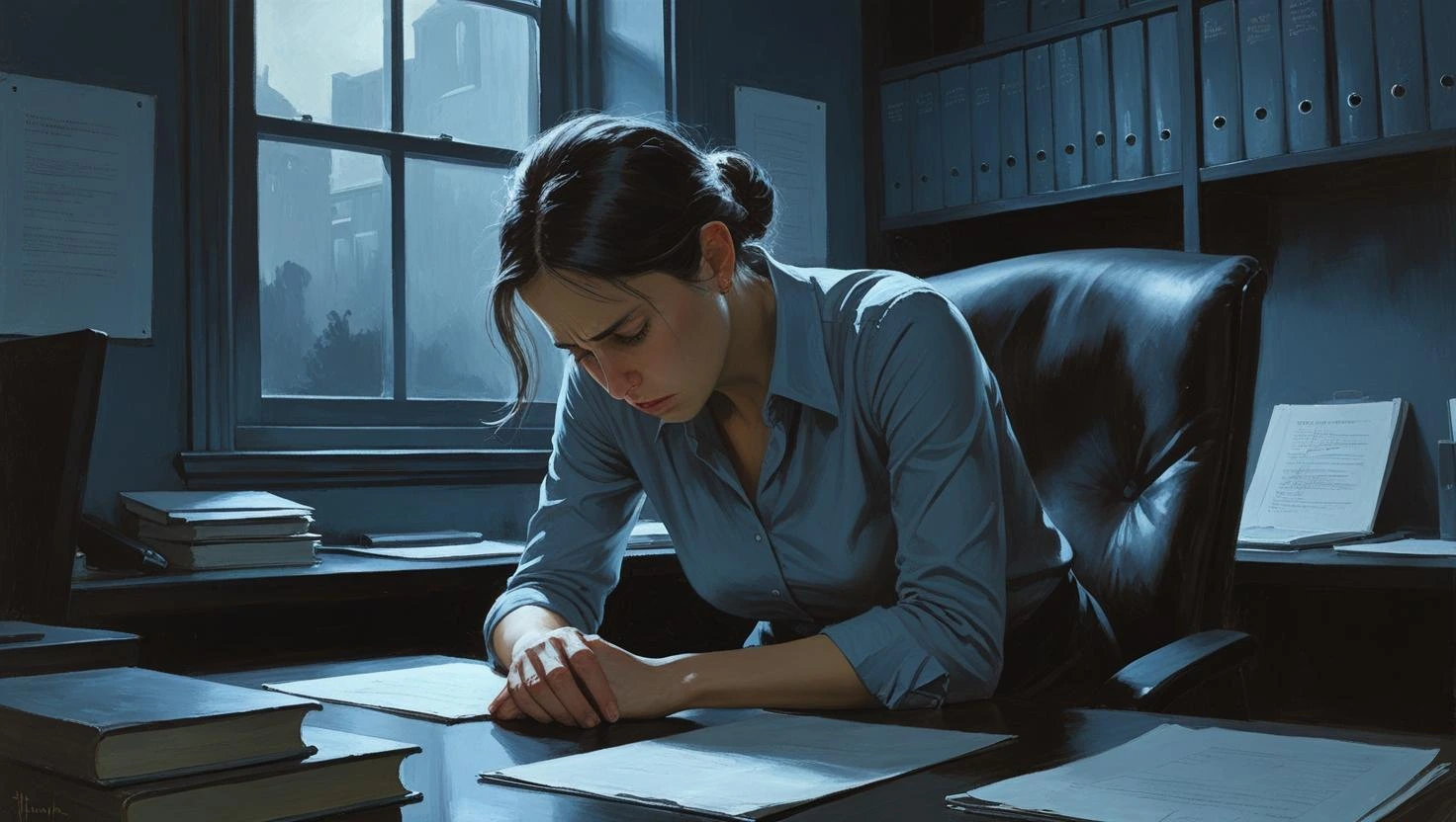 감정노동으로 힘든 직장인