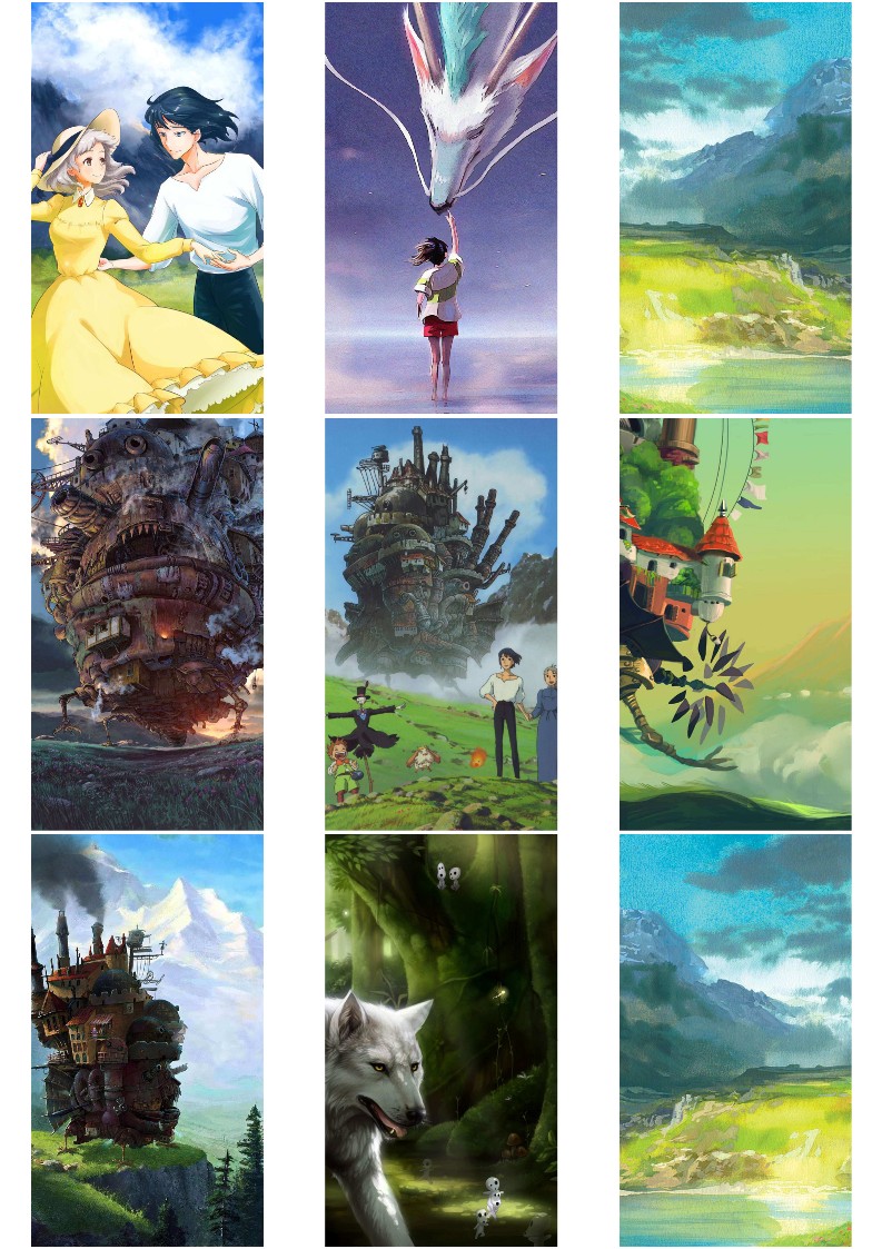 하울의 움직이는 성 배경화면 지브리 컴퓨터 아이패드 아이폰