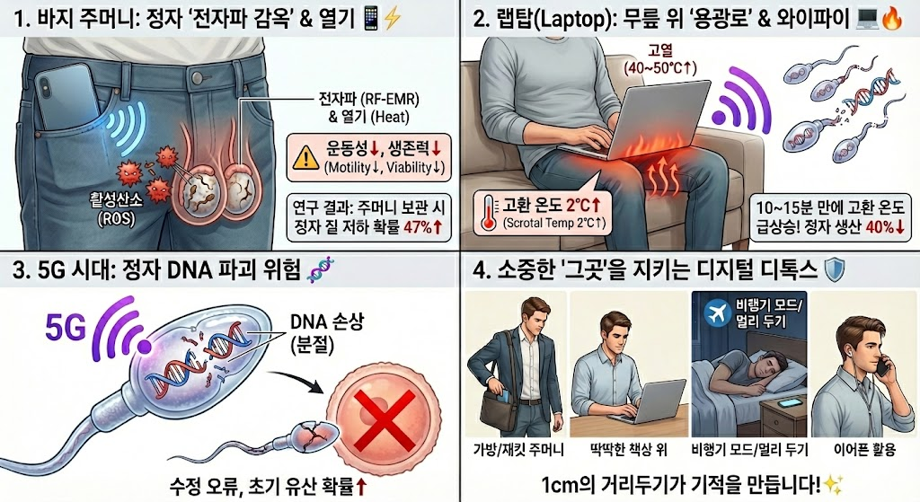 핸드폰전자파 정자운동성